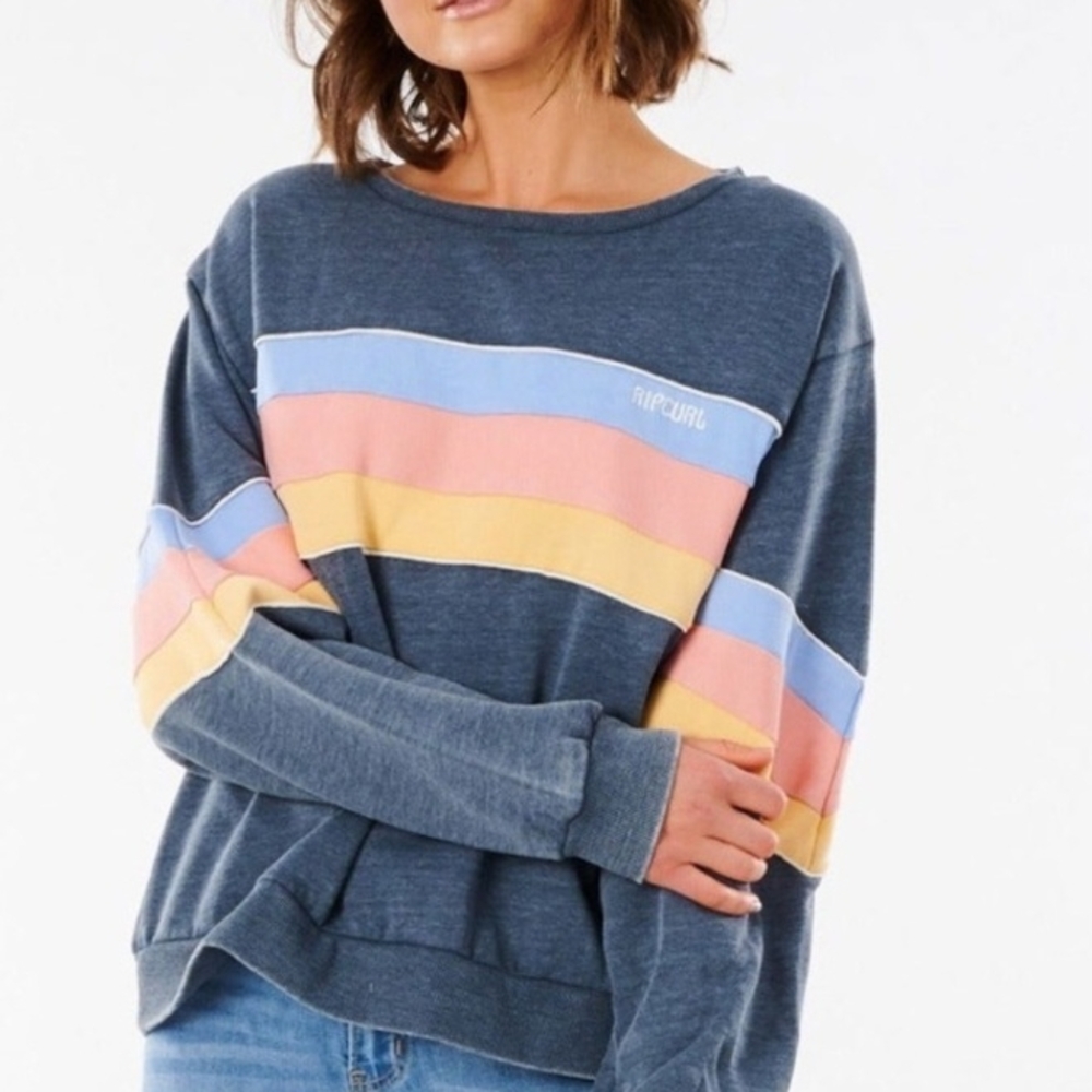 Rip Curl Multicolor Striped Pullover